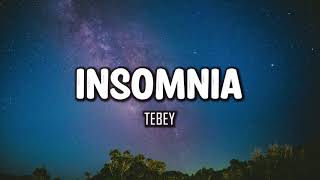 Tebey  Insomnia Lyrics [upl. by Tedman]