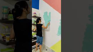 Renovated our kitchen in just 1 day shorts paint viral decorating kitchen blushingpooja [upl. by Aisirtap]