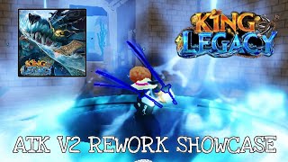 Atk V2 Authentic Triple Katana Rework Showcase  King Legacy Update 7  Atk V2 Rework [upl. by Fischer]