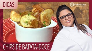 CHIPS DE BATATADOCE com Dayse Paparoto  DICAS MASTERCHEF [upl. by Milda177]