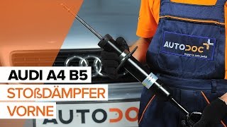 DIY Wie AUDI A4 B5 Stoßdämpfer vorne wechseln  AUTODOC [upl. by Natfa]