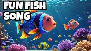 Sim Little Fish Swim Swim Swim  Fun Kids Song kidssong kidsvideo [upl. by Savadove]