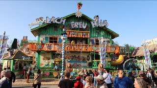 Lach Freu Haus  Distel Walkthrough Video vom Würzburger Frühjahrsvolksfest 2022 [upl. by Norvan]