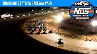 World of Outlaws NOS Energy Drink Sprint Cars  Attica Raceway Park  July 11 2023  HIGHLIGHTS [upl. by Bertsche]