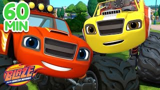 1 Hour Blaze Family Compilation  Blaze and the Monster Machines [upl. by Anibor]