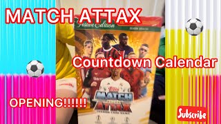 MATCH ATTAX FESTIVE COUNTDOWN CALENDAR OPENING ⚽️ [upl. by Rawde]