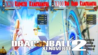 X20 Kaioken Kamehameha VS X100 Big Bang Kamehameha Dragon Ball Xenoverse 2 [upl. by Gibbeon]