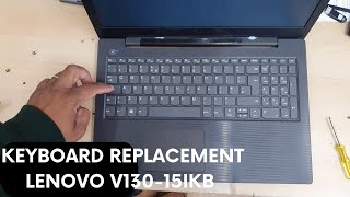 Lenovo V13015IKB Hinges Base And Keyboard Replacement [upl. by Gusta]