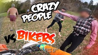 Stupid Angry People Vs Dirt Bikers 2023  Angry Man Attack Biker [upl. by Sublett]