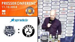 11102024  Pressekonferenz  EV Lindau Islanders vs EV Füssen [upl. by Millhon410]