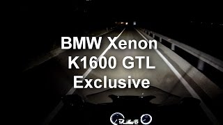 BMW adaptive Xenon headlight testing K1600 GTL Exclusive [upl. by Analem970]