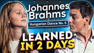 Johannes Brahms  Hungarian Dance No 5 Classical piano music [upl. by Anneh88]