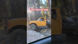 F350 shows Jeeps how its done subscribe trail offroad ford [upl. by Nickey]