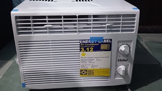 Haier HW05MCQ32 05 HP Chill Cool Window Type Aircon for Small Room  mljromesaint [upl. by Lea]