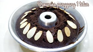 Membuat Brownies Panggang dengan 1 telur saja [upl. by Llertnod]