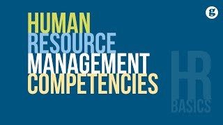 HR Basics Human Resource Management Competencies [upl. by Llenyaj676]