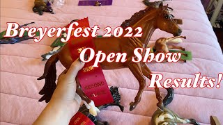 Breyerfest 2022 Open Show Placings [upl. by Redle]