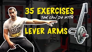 35 Exercises You Can Do With Lever Arms At Home  Using Bells of Steel Lever Arms [upl. by Aliuqehs]