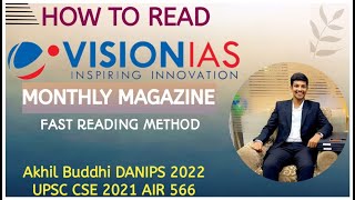 How to read Vision Monthly Magazines in less time for UPSC TSPSC APPSC  1 day  1 Magazine [upl. by Htims488]