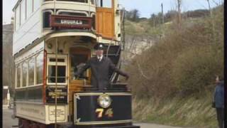 Sheffield Tram 74 at the Crich Tramway Village [upl. by Redneval]