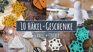 10 Geschenke für Weihnachten häkeln [upl. by Beeck634]