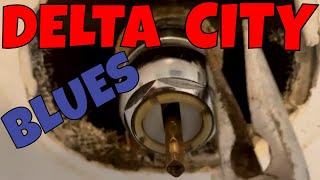 HOW TO REPLACE PARTS TO 40 YROLD DELTA SHOWER VALVE [upl. by Amoakuh71]