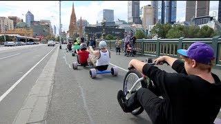 Urban Drift Triking  SlideMelbourne Bull Run [upl. by Auguste]