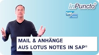 Mail amp Anhänge aus Outlook in SAP übertragen dank biz²OfficeSynchronizer von inPuncto [upl. by Arraeis]