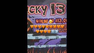 Lucky 13 scratch ticket [upl. by Grimona349]