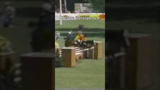 Bro trotted a 140m jump 💀 link to his round in description horse [upl. by Eizus]