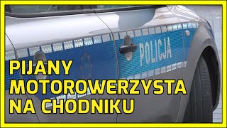 GŁOGÓW Pijany motorowerzysta jechał chodnikiem [upl. by Natsrik483]