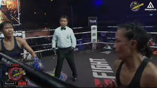 Jessabelle Pagaduan vs Peeyaluk SONPOKANG courtesy highlandboxingpromotions [upl. by Anetsirk]