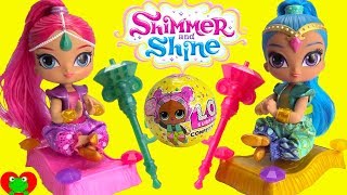 Genie Unboxes Shimmer and Shine Floating Genies and Magical Surprises [upl. by Wollis255]