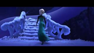 Elsa canta ¨Libre Soy¨ Frozen Una Aventura Congelada HD [upl. by Ardiedak]