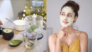 DIY Avocadomaske  Gesichtsmaske für trockene  unreine Haut [upl. by Crystie]