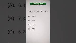 Percentage Trick 😍 shortsfeed shorts mathtricks [upl. by Aksoyn]