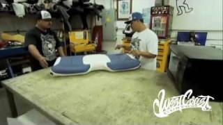 Removing Upholstery Wrinkles with Ish  West Coast Customs [upl. by Enaitsirk]