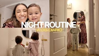 NIGHT ROUTINE con tres peques 🌙  Pruebo la YOGURTERA 🍦  VLOG [upl. by Alilahk163]