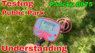 Pancky Metal Detector  Public Park  Understanding The Functions [upl. by Atibat]