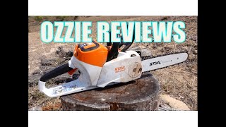 Stihl quotMSA 220 Cquot Electric Chainsaw Watch this before you buy [upl. by Esetal126]