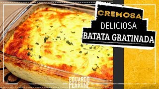 Receita Como Fazer Batata Gratinada Cremosa [upl. by Connor]