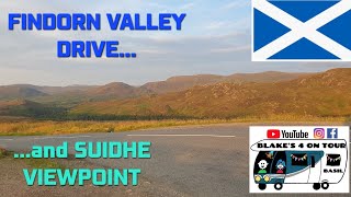 Findhorn Valley drive amp Suidhe Viewpoint Scotland 377 [upl. by Erlinna]