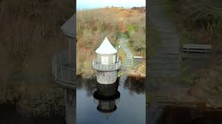 Llyn Llech Owain drone dji wales [upl. by Berkie]