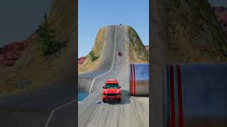 Truck ampcars vs Bollard crush beamng drive beamngdrive beamng videoviral crash tranding [upl. by Ruskin139]