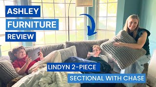 Lindyn 2Piece Sectional with Chaise Review  Ashley Furniture Review [upl. by Manny]