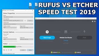 ETCHER VS RUFUS Speed Test 2019 [upl. by Vevay]