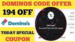 dominos code offer  dominos coupon code today  today special codes [upl. by Ariane144]