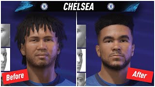 FIFERs FIFA 21 Realism Mod vs Default FIFA Faces Comparison  Chelsea [upl. by Chickie]