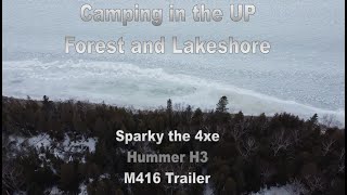 4xe and H3 Winter Overlanding Trip in the UP [upl. by Allmon143]