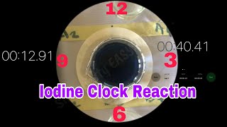 Iodine Clock Reaction The effect of concentration on reaction rate Potassium iodide amp peroxide [upl. by Uot]